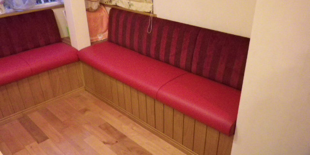 福岡を拠点にアパート・マンションのリフォーム・リノベーションをするホームドクター美雲の内装の事例／U邸造り付けソファー張替え