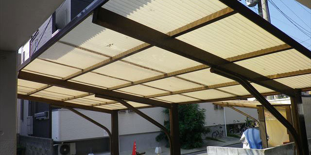 福岡のリフォーム・リノベーション専門のホームドクター美雲の外装の事例／Iマンションカーポート張替