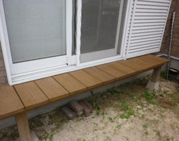 福岡を拠点にアパート・マンションのリフォーム・リノベーションをするホームドクター美雲の濡れ縁造り付け