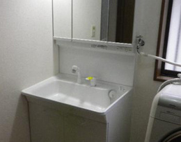 福岡のリフォーム・リノベーション専門のホームドクター美雲の洗面化粧台交換